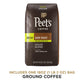 Peets Coffee Dark Roast Ground Coffee, Decaf House Blend, 18 Ounce Bag