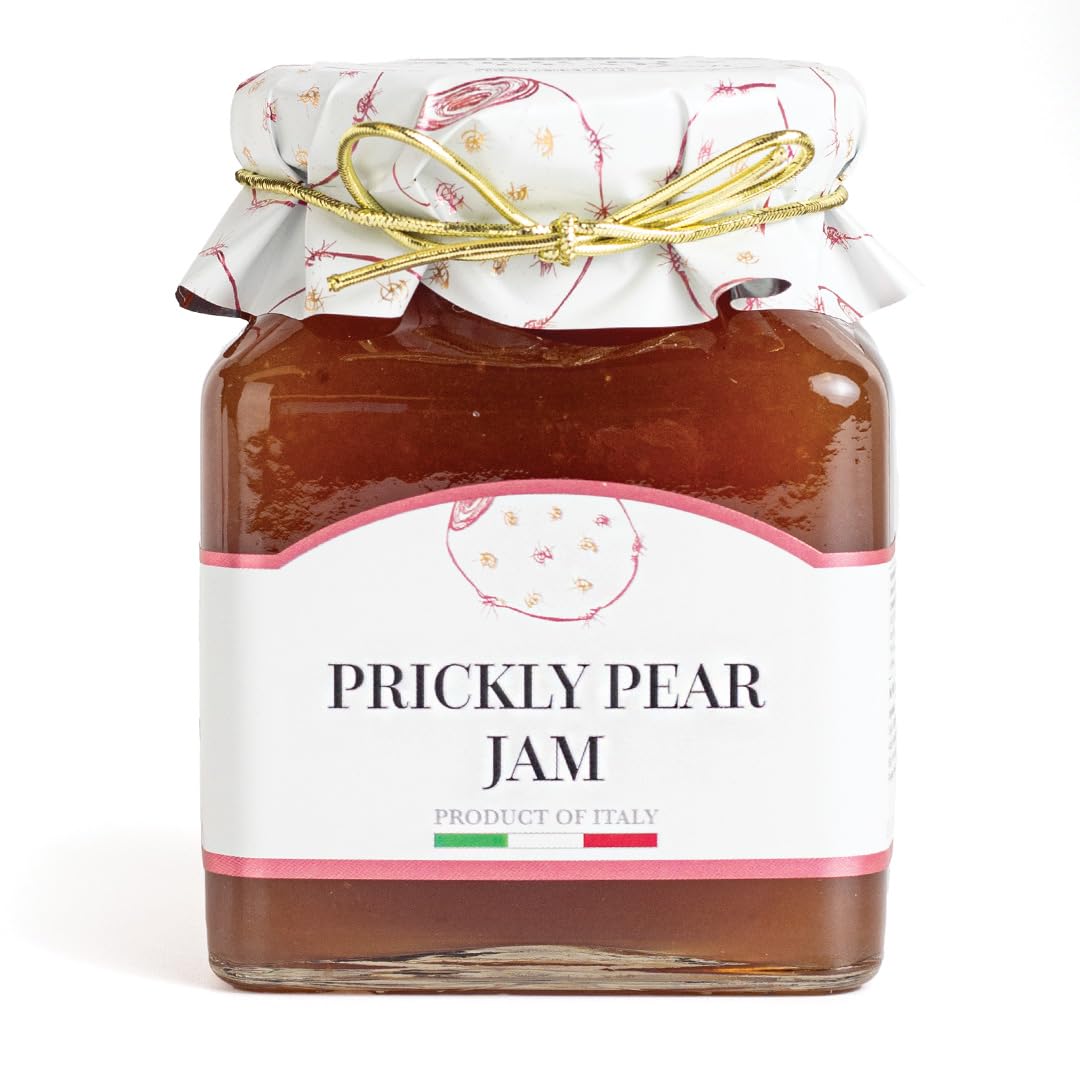 Giusto Sapore Imported Italian Prickly Pear Jam - 55% Fruit - All Natural  Three Ingredients - 12Oz
