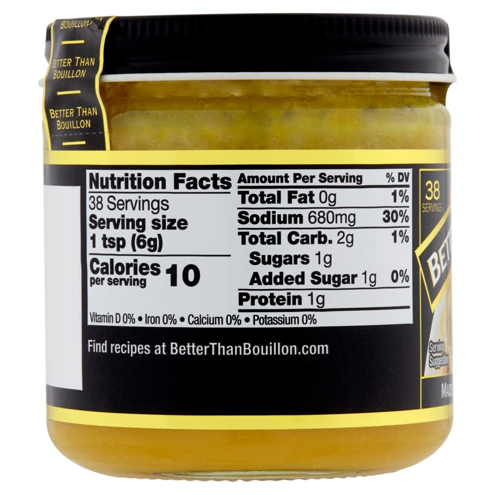 Better Than Bouillon Premium Roasted Chicken Base, 8-Ounce Jar, 38 Servings, Blendable Flavor Enhancer