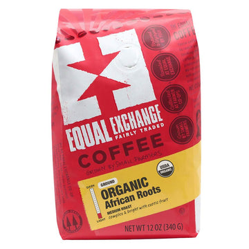 Equal Exchange Organic Ground Coffee, African Roots, Bag ,12 Ounce (Pack Of 6)