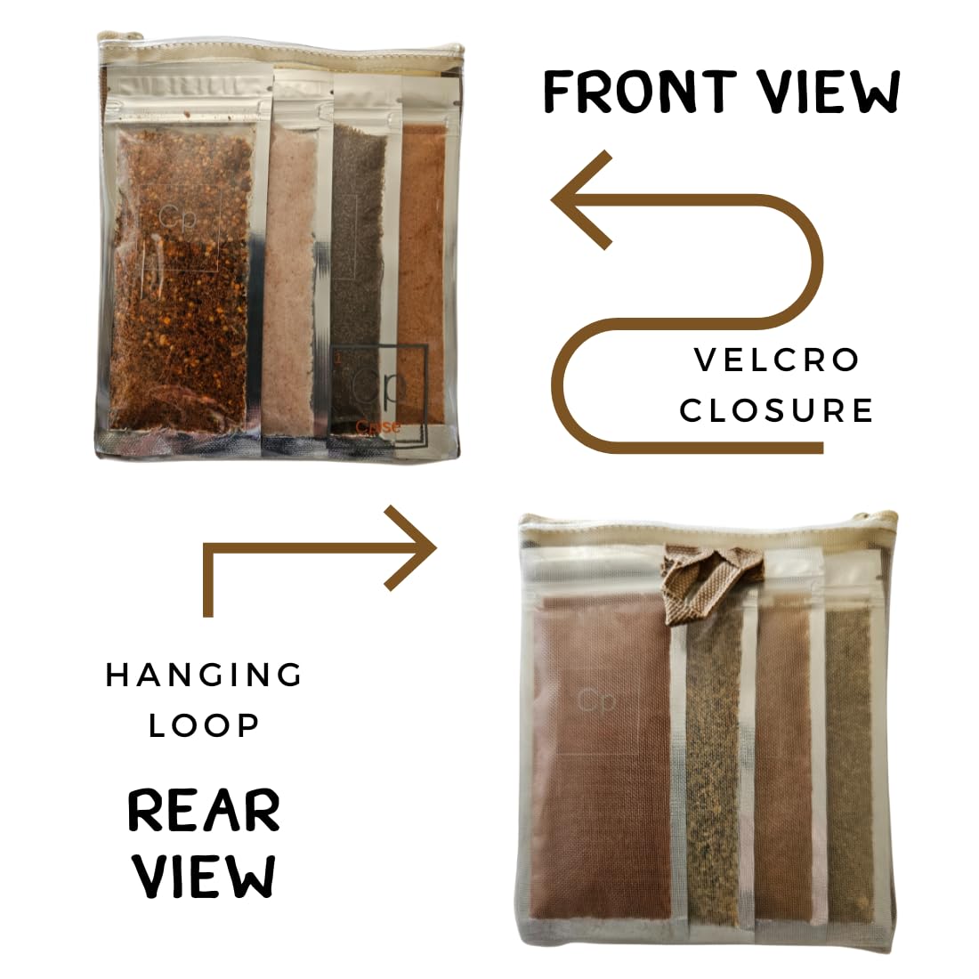 Cpise Organic Camping Spice Set - 8 Essential Spices for Camping & Travel, 8 Piece Assortment