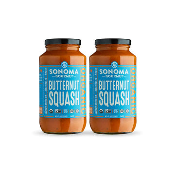 Sonoma Gourmet Organic Butternut Squash Pasta Sauce | Usda Organic, Vegan, Non-Gmo, No Sugar Added And Gluten-Free | 25 Ounce Ja