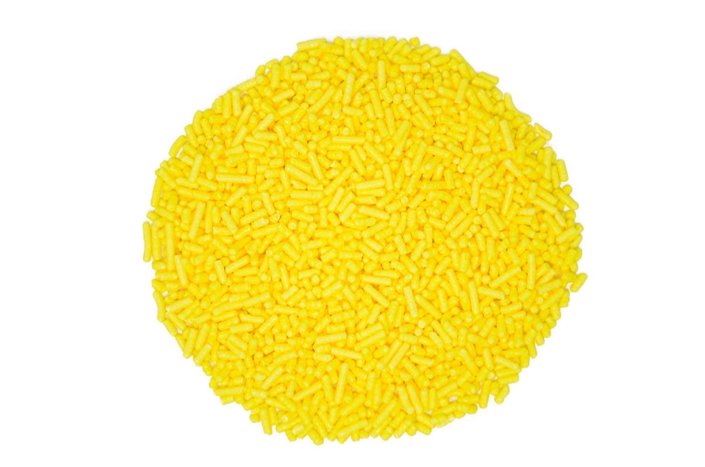Mystic Sprinkles Solid Color Jimmy Sprinkles (Yummy Yellow Jimmies 3Oz)