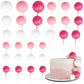 Rsstarxi Mini Balloons Cake Toppers - 30 PCS Foam Balls for Baby Shower, Wedding, Kids Birthday - Red, Pink, White