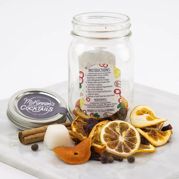 Mckinnons Dry Craft Cocktails Dehydrated Fruits And Herbs, Diy Mixology, Infusion Kit, Mason Jar Serves 8 - 16 Drinks (Cranberry