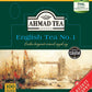 Ahmad Tea Black Tea, English Tea No. 1, 100 Count Foil Enveloped Teabags, Caffeinated, Sugar-Free