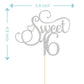 Kakaswa Sweet 16 Cake Topper, Happy 16Th Birthday Party Supplies, Sweet Sixteen Theme Party Decorations, Cheers To 16 Years Birt