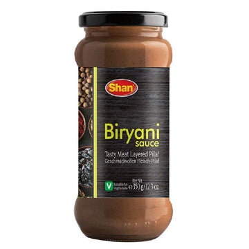 Shan Biryani Cooking Sauce (12.3Oz/350G) - Authentic Indian Sauce For Chicken Biryani, Rice Dishes & Pilaf - Easy To Use Simmer Sauce For Delicious Meals At Home - Spice Blend For Flavorful Biryani