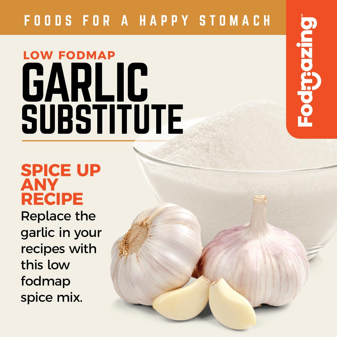 Fodmazing Garlic Replacer - Low FodMap, Non-GMO, Fat-Free, 2.54 oz Pack