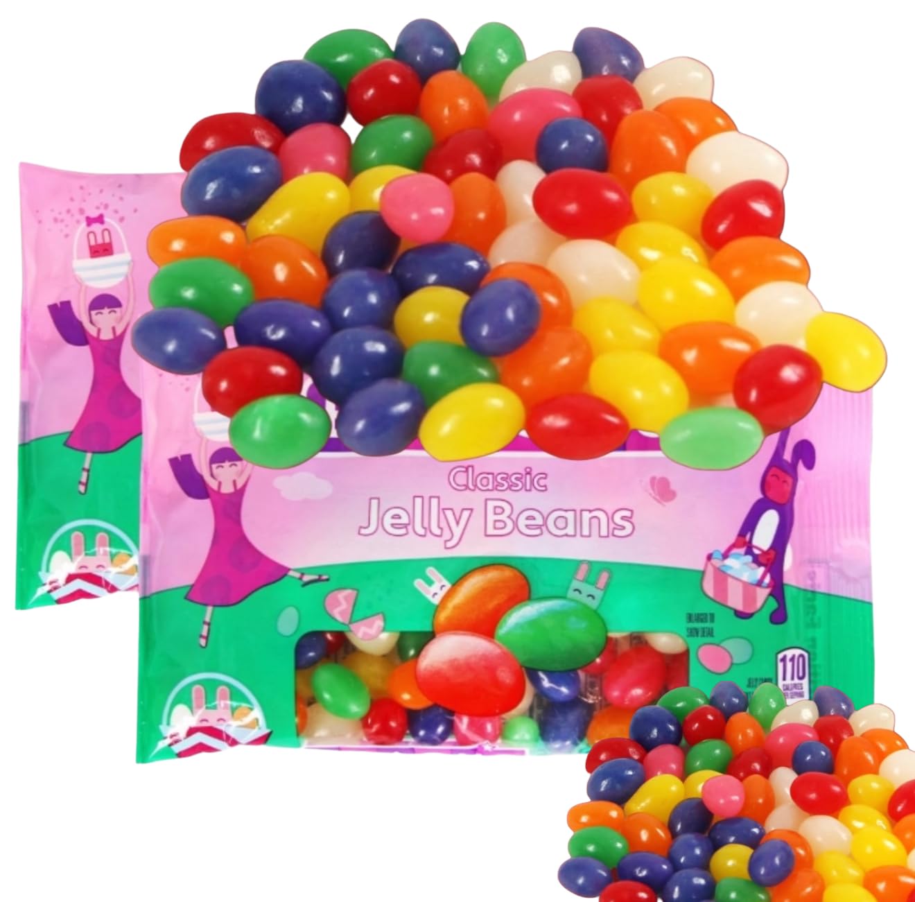 Easter Jelly Beans Candy for Basket Stuffers - (2 - Pack, 7 Ounces, Classic)