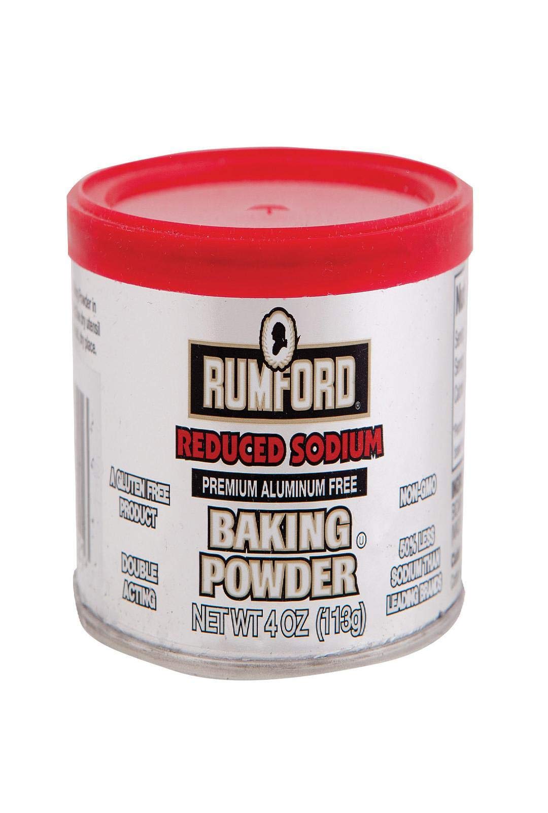Rumford Reduced Sodium Baking Powder, 4 Ounce, Pack of 1, Model 00221