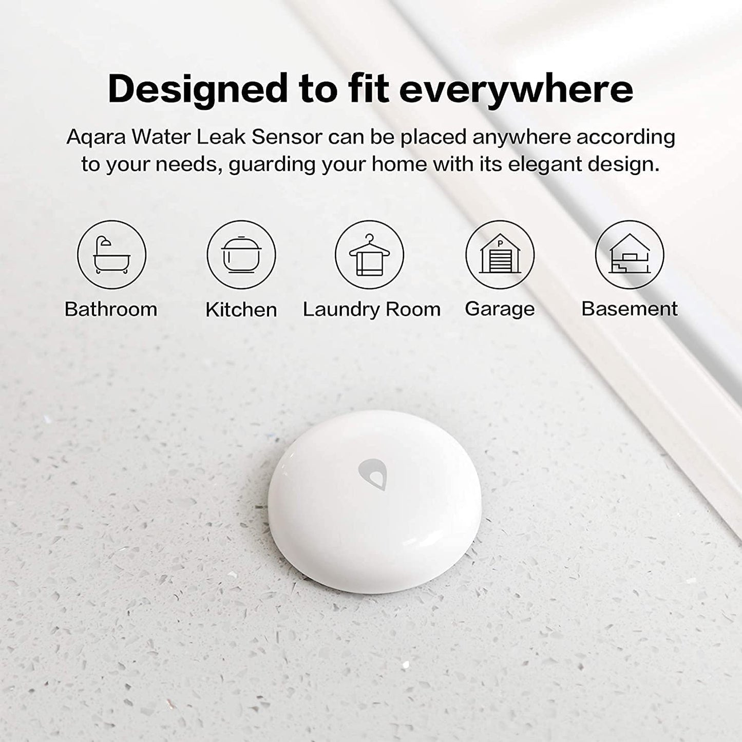 Aqara Water Leak Sensor Kit - 3 Pack, Requires Aqara Hub, Wireless Water Leak Detector, Wireless Mini Flood Detector For Alarm S