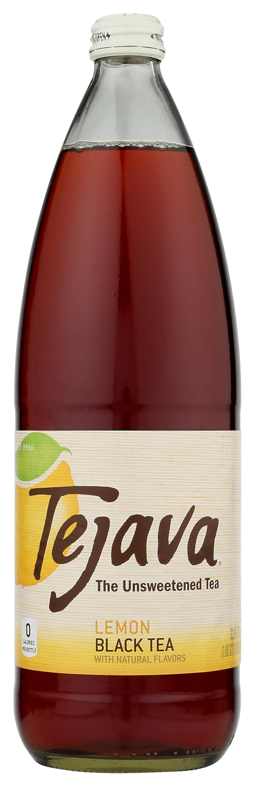 Tejava Lemon Tea Glass, 33.81 Fl Oz, Made of Glass, Refreshing Beverage Option
