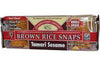 Edward & Sons Tamari Sesame Brown Rice Snaps - Oven Baked, Whole Grain, Gluten Free, Low Sodium, Low Fat, Non-GMO Project Verifi