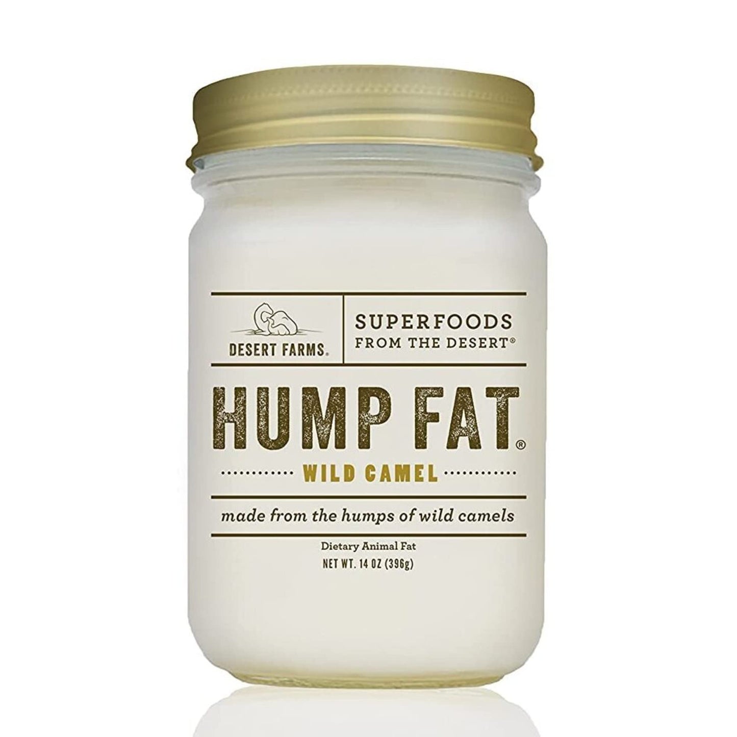Desert Farms Organic Camel Hump Fat - Halal, Paleo, Keto - 14 oz - Gluten-Free, High Smoke Point