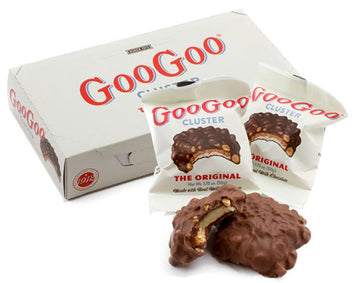 Goo Goo Cluster Variety Pack - 6 Piece Set - 2 Large Bars of Original, Supreme, Peanut Butter - Model VARIETY222