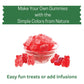 Simple Mixes Natural Gummy Mix, Strawberry, Lime, Cherry, Orange & Raspberry, Dye-Free, No Gluten or Fat, Kosher, (Variety, 5 Pa