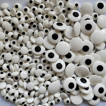 Eastron 2 Bottles Edible Candy Eyeballs Eyes Cake Cupcake Toppers Cookie Decorations Dessert Sprinkles For Halloween Christmas B