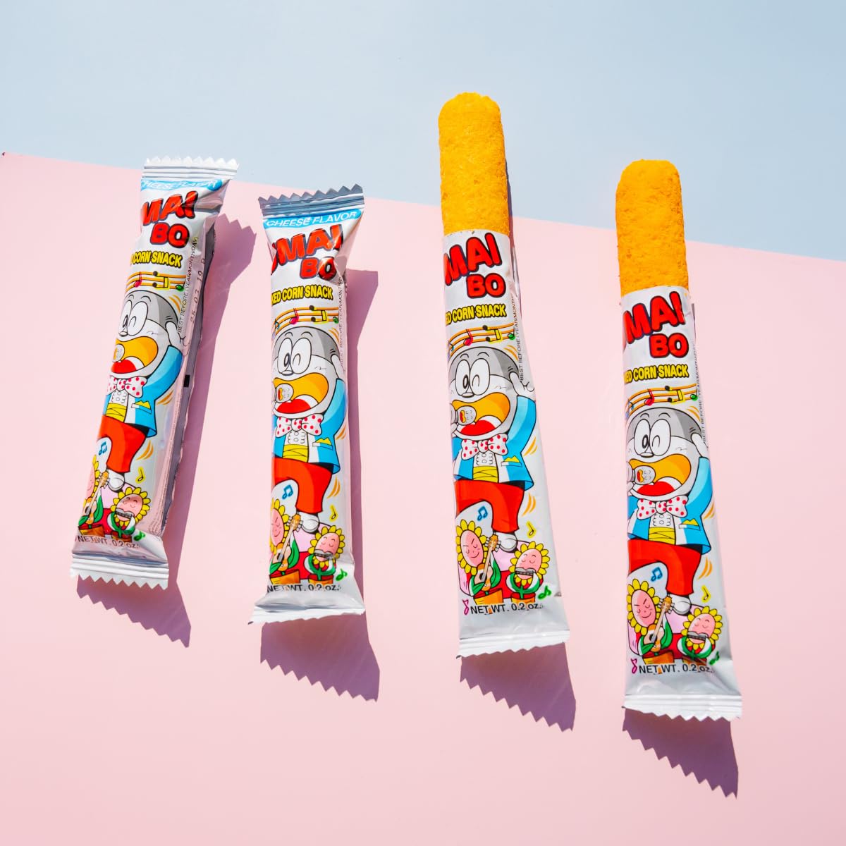 Japanese Corn Puffed Umaibo Snacks Cheese flavor 30 Pieces