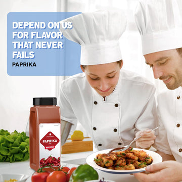Dependable Foods Paprika Spice - 14 Oz. Jar - 100% Natural, Non-Gmo, No Additives, Salt-Free Seasoning | Easy Dispensing Lid, Ko