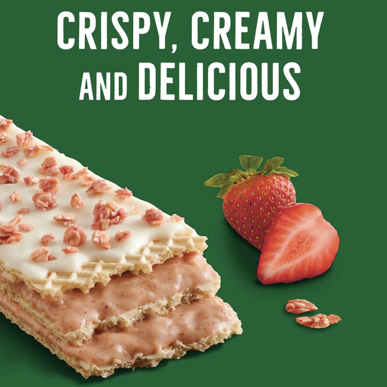 Natures Valley Crispy Creamy Strawberry Wafer Bars, 20 Count