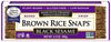 Edward & Sons Brown Rice Snaps Black Sesame 3.50 Ounces (Case of 12)