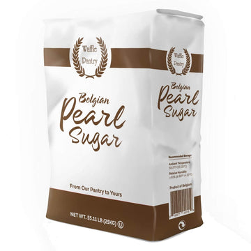 Waffle Pantry Belgian Pearl Sugar, 55.11 lb Bulk Pack, Perfect for Baking and Cooking