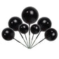 Rssta i Foam Ball Cake Toppers, 30 PCS Black Mini Balloon Picks for Baby Shower, Wedding, Birthday, Graduation Party Decorations