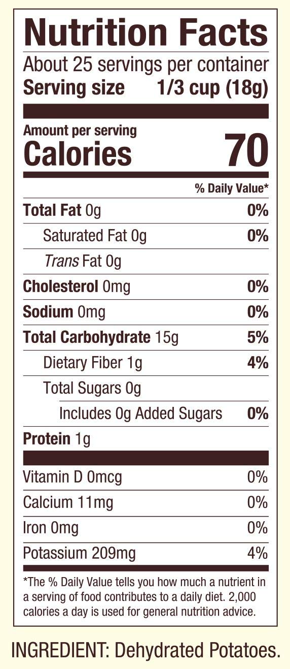 Bob's Red Mill Potato Flakes, 16oz (Pack of 1) - Non GMO, Vegan, Kosher