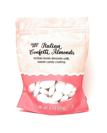 Trader Joes Limited Edition Italian Confetti Almonds, Sicilian Avola Almonts With Sweet Candy Coating 6Oz/170G (Pack Of 2)