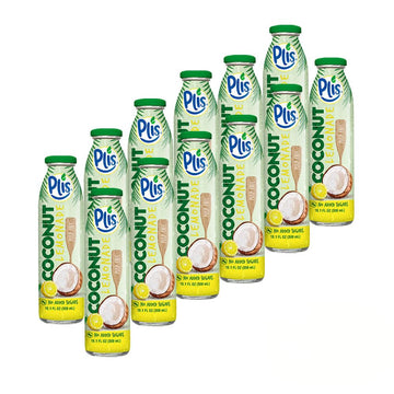 Plis Coconut Water Lemonade w/Natural Juice and Coconut, 10.1 FL oz (Coconut Lemonade Pulp Free) (Pack of 12)