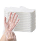 Hlin 1500 Pcs Plastic Gloves Disposable - Food Prep Gloves Disposable Gloves Transparent For Food Service, Cleaning, One Size Fi