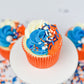 Sweets &   Boutique Edible Cake Sprinkles, 4 Ounce, Fancy Orange & Blue for Cake Decorating