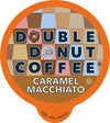 Double Donut Flavored Coffee Pods, Caramel Macchiato Coffee, Caramel Coffee For Keurig K Cups Machines, Medium Roast Coffee In R