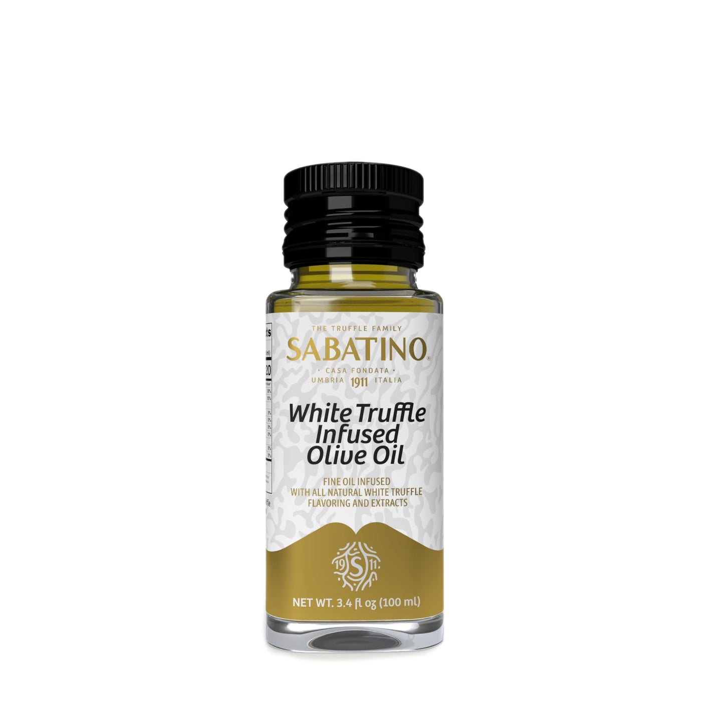 Sabatino Tartufi White Truffle Infused Olive Oil - All Natural, Made From White Truffles, Vegan, Vegetarian, Kosher, Non-Gmo Pro