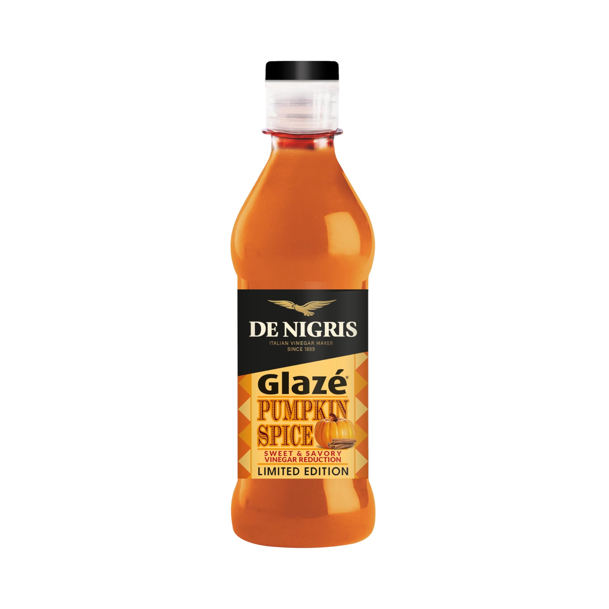 De Nigris Pumpkin Spice Glaze 8 5 Oz (250Ml) | Special Release | Balsamic Glaze | Sweet & Savory Vinegar Reduction With Beverage-Inspired Vinegar | Balsamic Vinegar Glaze