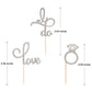 Donoter 48 Pcs Silver Glitter Diamond Ring Cupcake Toppers Love I Do Cake Picks For Wedding Engagement Party Decorations