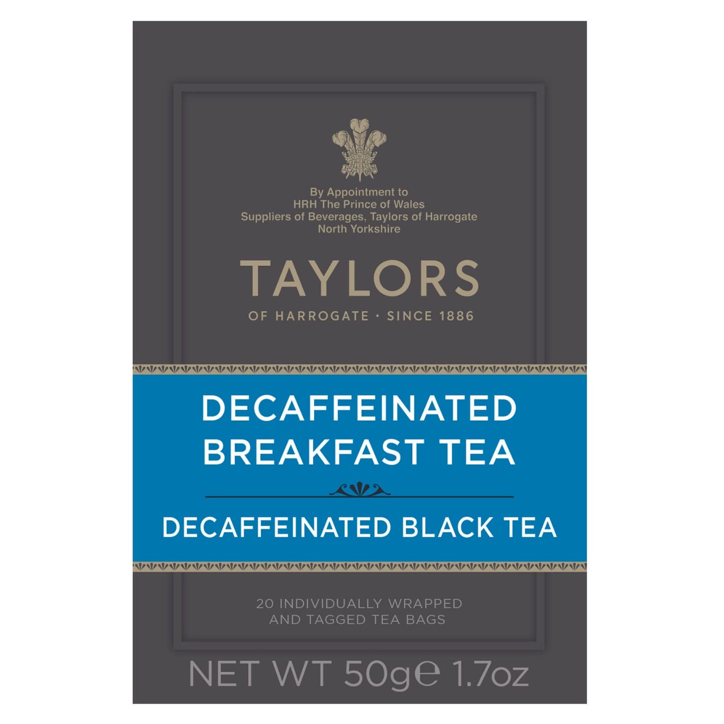 Taylors Of Harrogate Decaffeinated Breakfast, 20 Count (Pack Of 6)