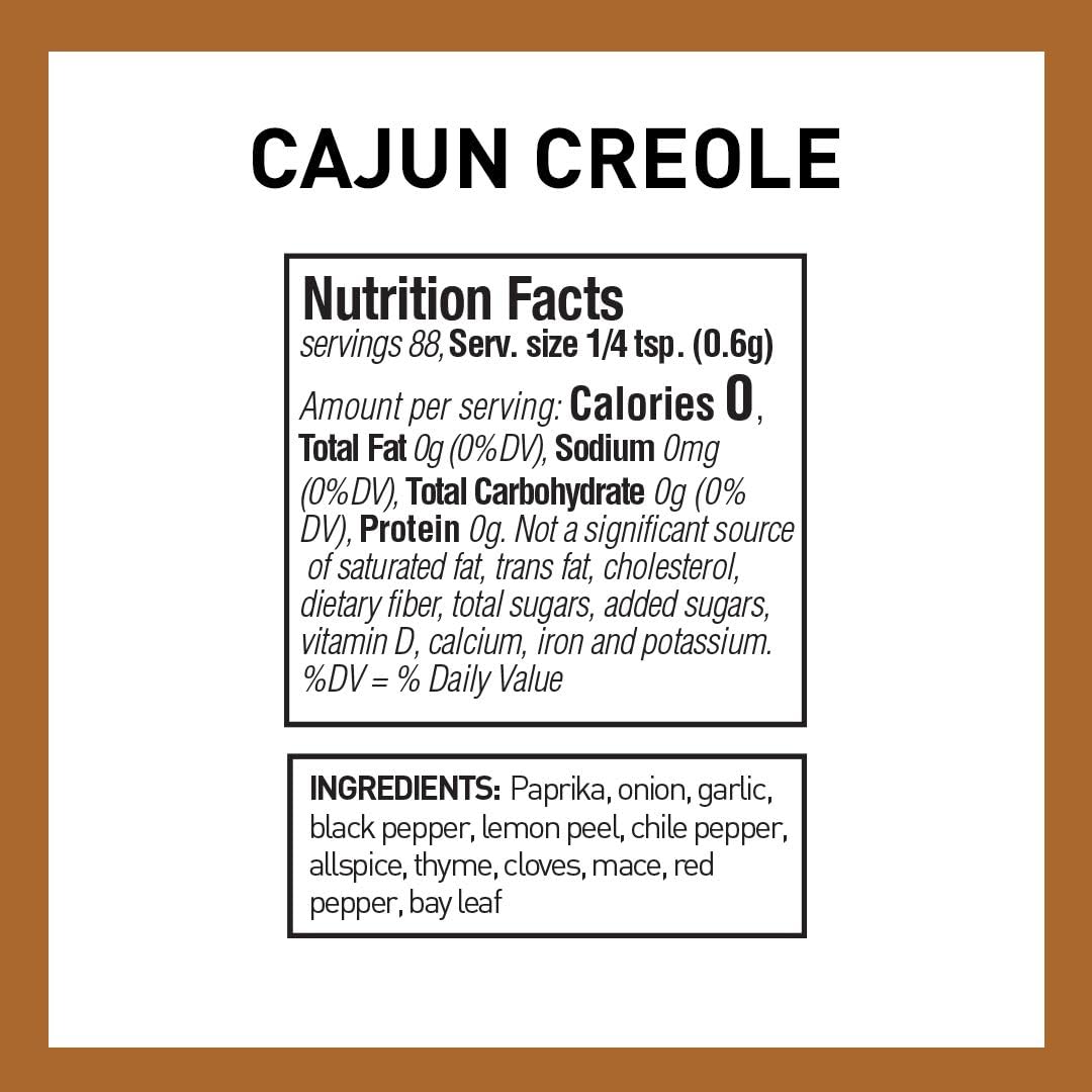 Spice Hunter Cajun Creole Seasoning Blend, 1.9-Ounce Jar (Pack Of 6)