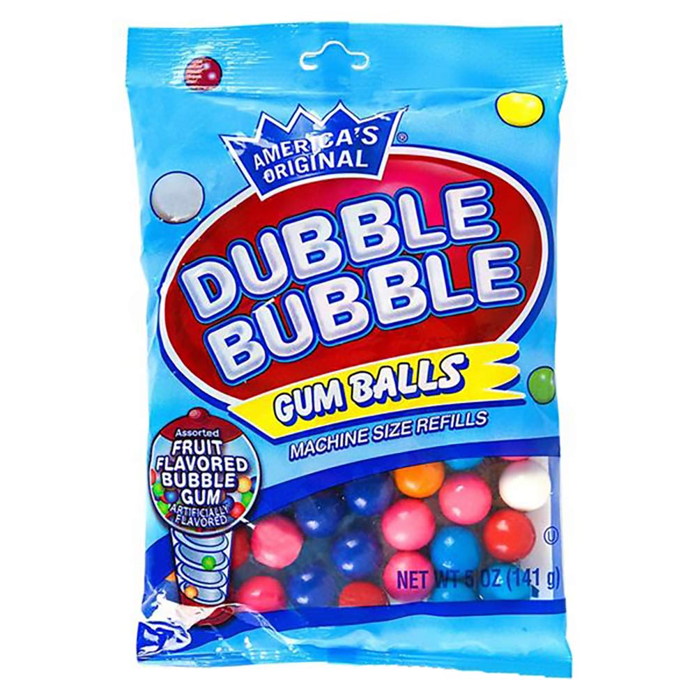 Fruidles Fruit Flavored Gum Balls, Machine Size Refills, Kosher Certified Parve, 5Oz Bag (Pack Of 2)