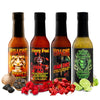 Hellfire Hot Sauce Hot Ones Gift Pack - Gourmet Hot Sauce Variety Pack With 4 Extreme Flavors Featured on Hot Ones TV Show (Four