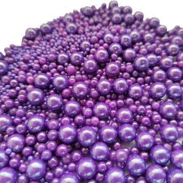 Edible Pearl Sugar Sprinkles Purple Candy Mixing Size Baking Edible Cake Decorations Cupcake Toppers Cookie Decorating Celebrati