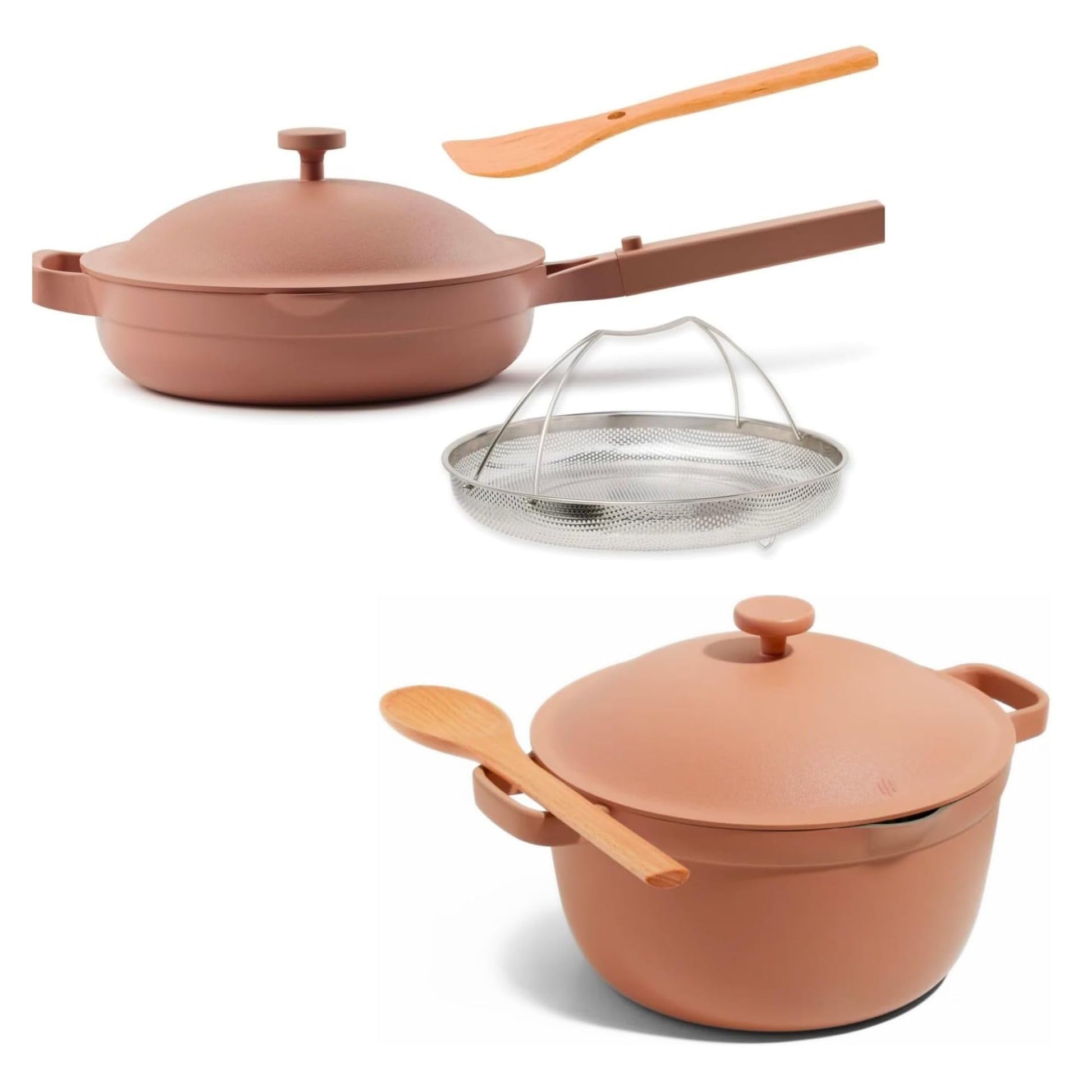 Our Place Cookware Duo 7-Piece Set, Aluminum, Nonstick, Oven & Induction Safe, Spice