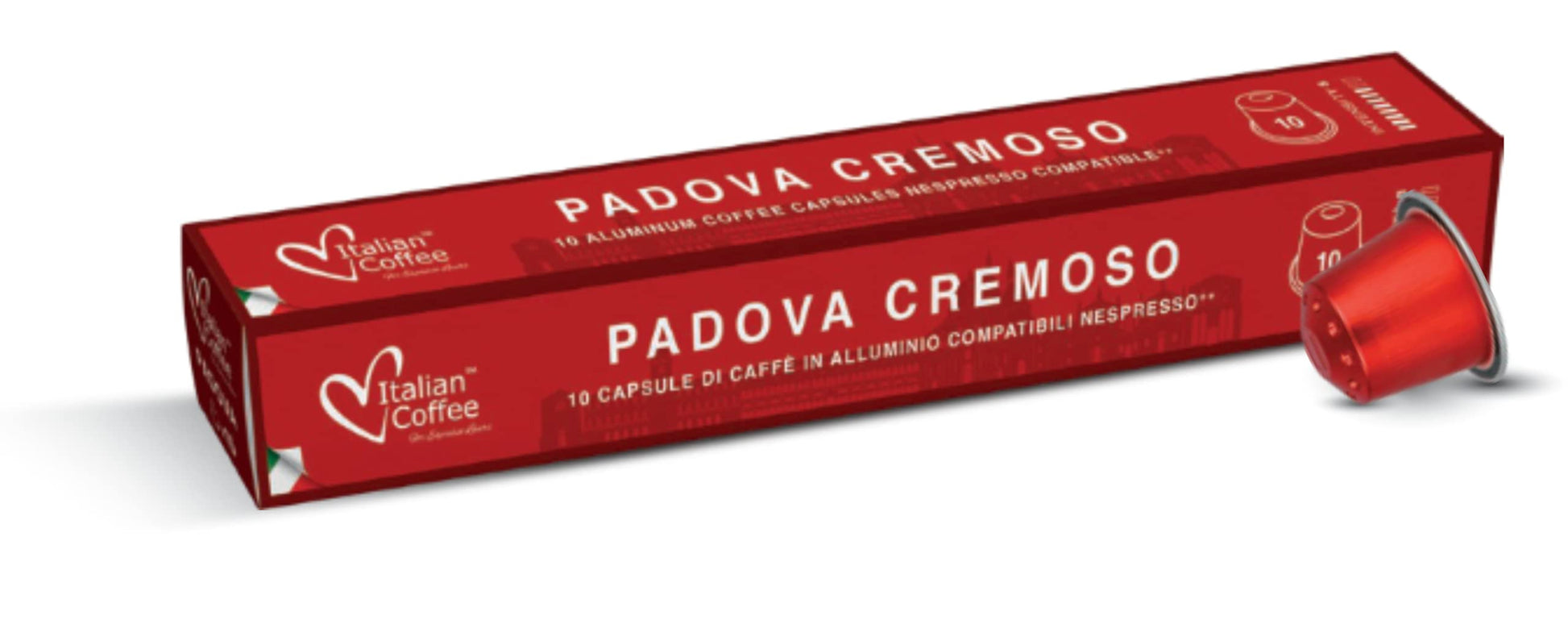 ITALIAN COFFEE FOR ESPRESSO LOVERS Aluminium Capsules for Nespresso Machines, 100 Count, Compatible with Original Line