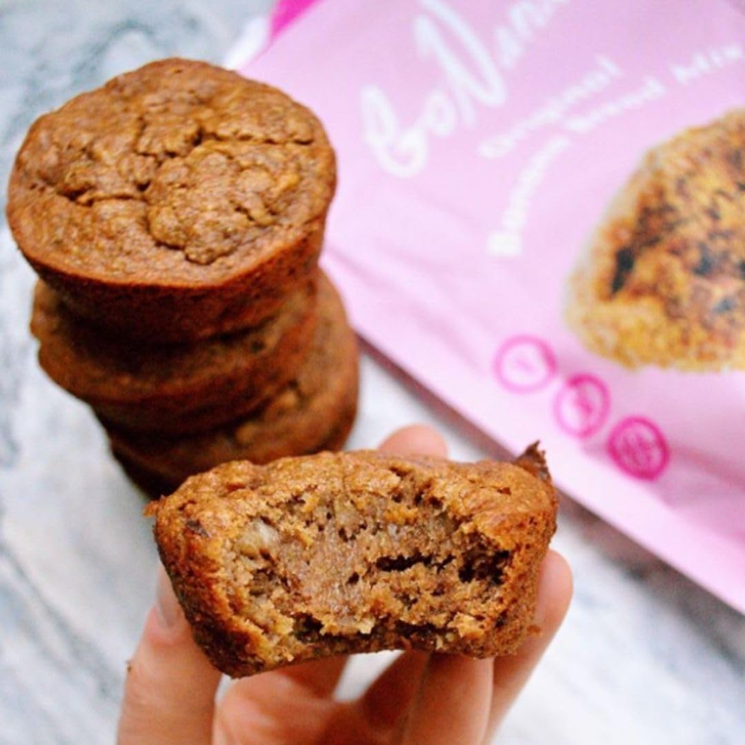 GoNanas Original Oat Flour Banana Bread Mix, Suitable for Plant Based Vegan Diets, Gluten Free Dairy Free Snacks, Healthy Snacks