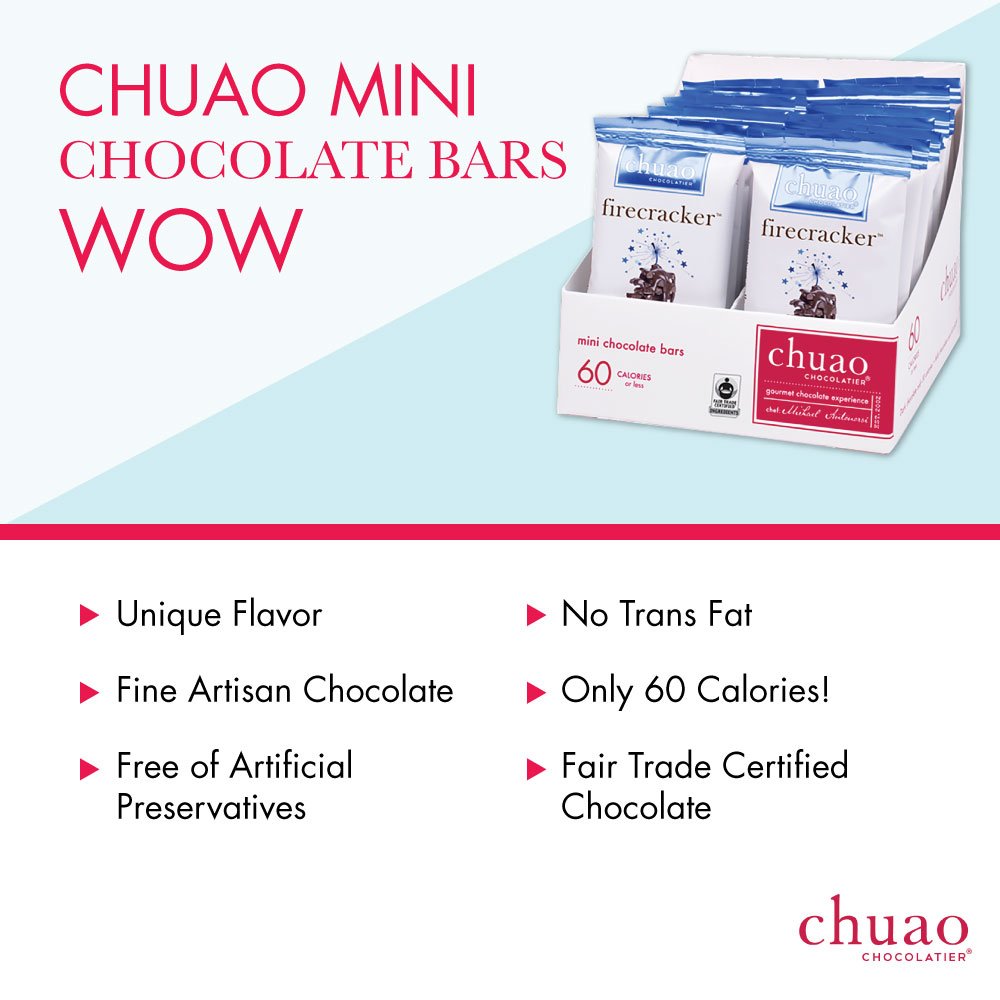 Chuao Chocolatier   Dark Chocolate Mini Bars | Gourmet 24 Count | No Preservatives | Model 872629003416