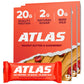 Atlas Bar - 20g Protein, 1g Sugar, 0g Seed Oils, 0g Artificial Sweeteners (36 Count, Peanut Butter Raspberry)