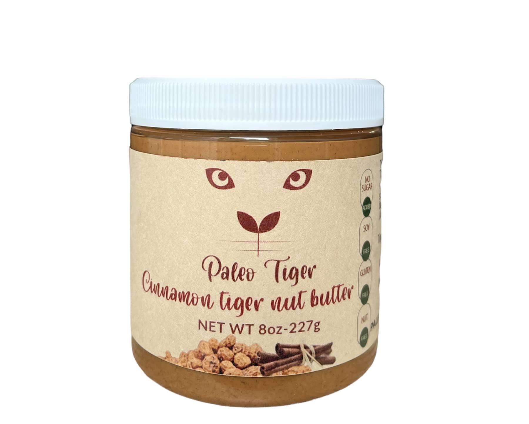 Paleo Tiger Cinnamon Tiger Nut Butter, Nut Free, AIP & Paleo Compliant, 8 Ounces