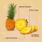 Fraunitsh Dried Pineapple Slices 3.17Oz/ 90G, Dehydrated Pineapple Slices, Dry Pineapple Slices Flowers For Cocktails Drinks Bak