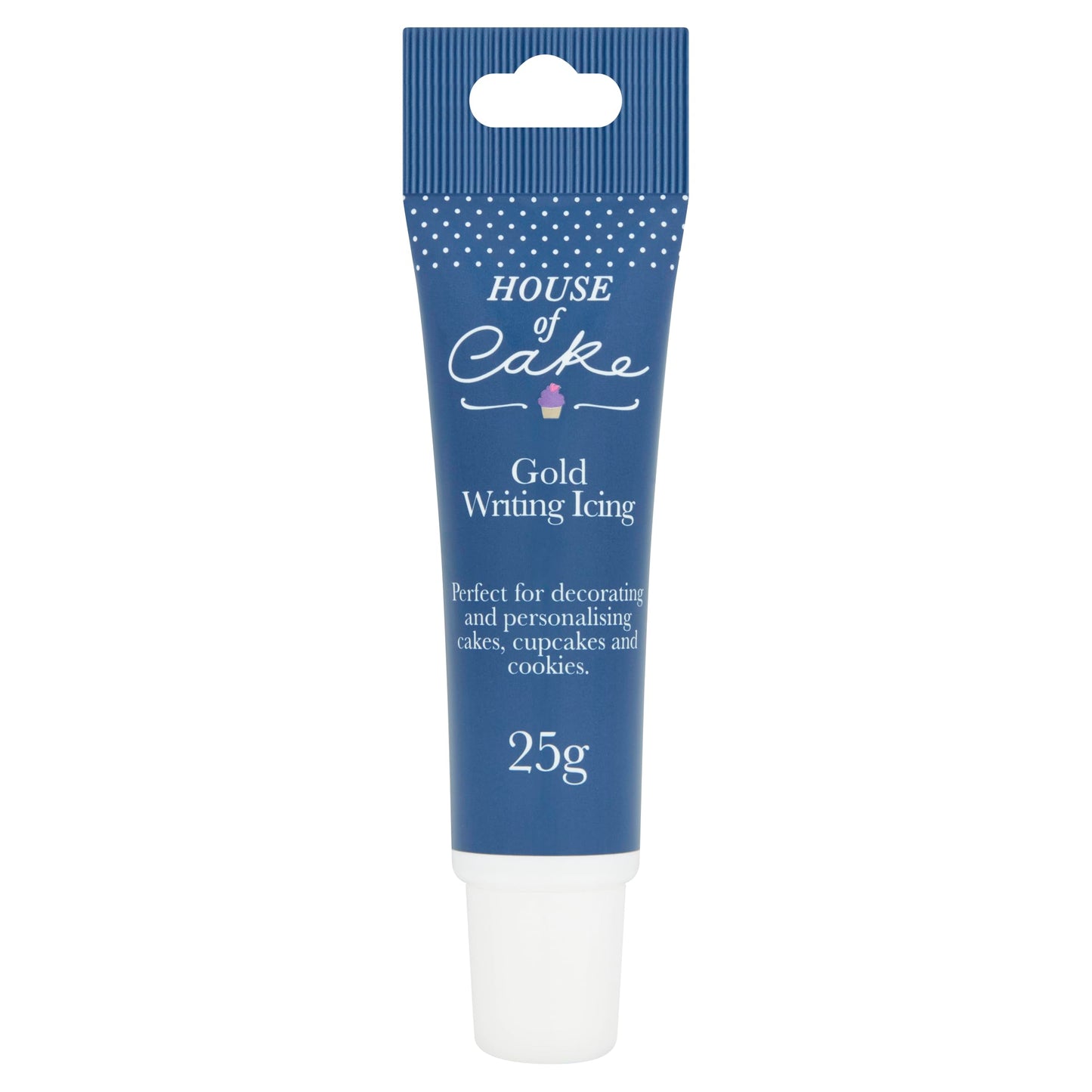 House of Cake Gold Glitter Icing Tube, Writing Icing For Messages, Decorations, Cakes, and Shapes, 25g